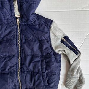 Tucker + Tate Navy and Gray Kids Puffer Jacket